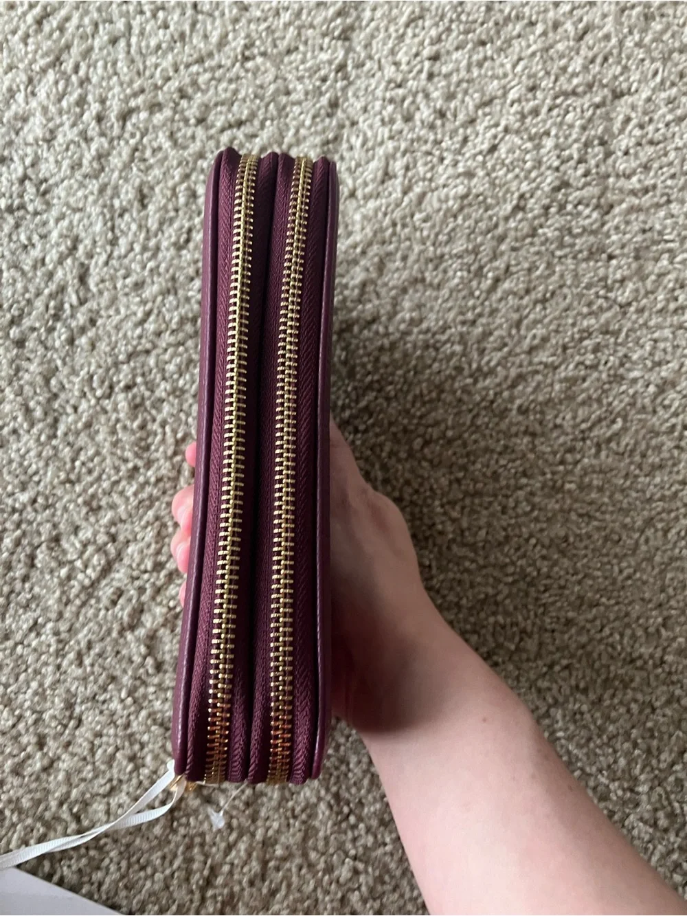 Purple Zip Around Wallet